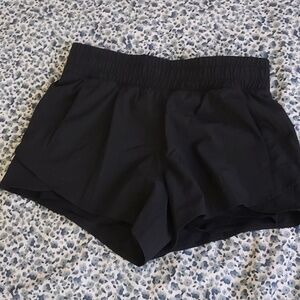 Black athletic shorts